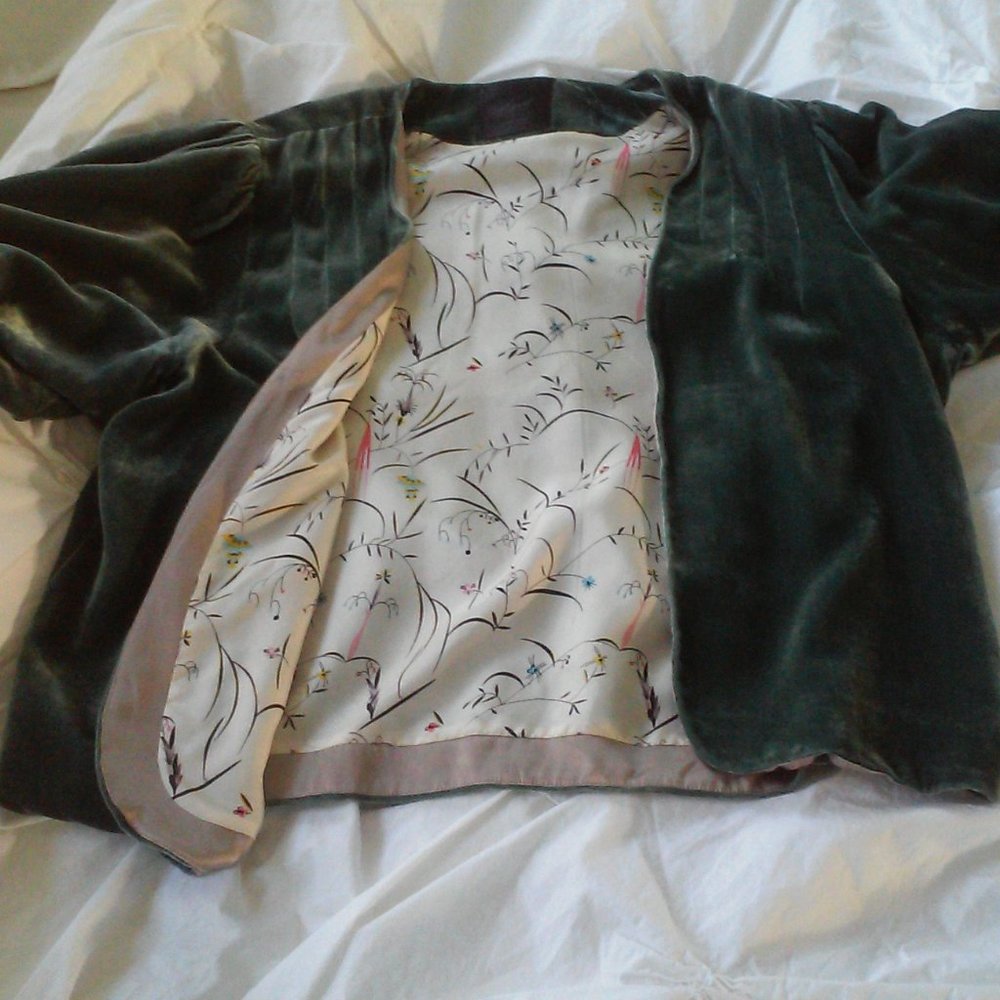 Lyell Elizabeth Street Green Velvet Shrug sz 8